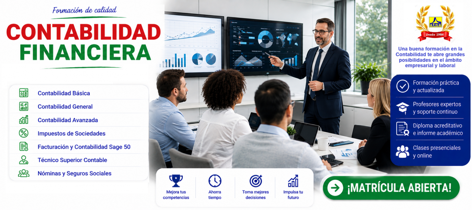 Cursos de Contabilidad en Madrid - Academia ATNA